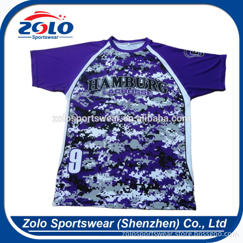 Cheap Custom Made Sublimated Printing Lacrosse Shooter Jerseys for Women